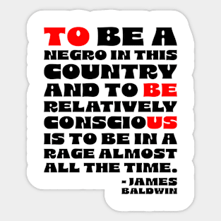 James Baldwin Quote Sticker